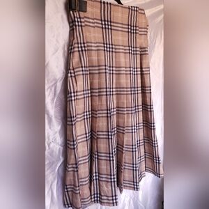 Plaid Tan Skirt